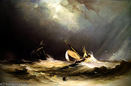 Shipping Off Portsmouth — Anthony Vandyke Copley Fielding