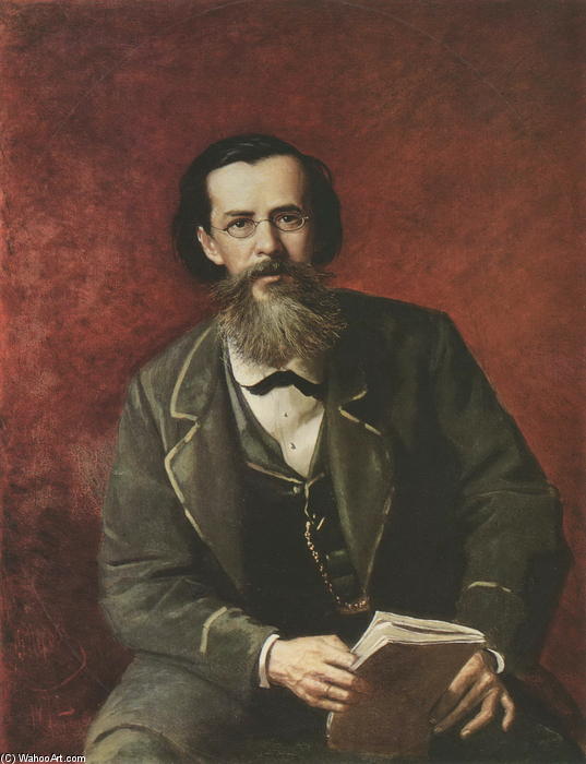 Portrait Of The Poet Apollon Maikov — Vasily Grigoryevich Perov