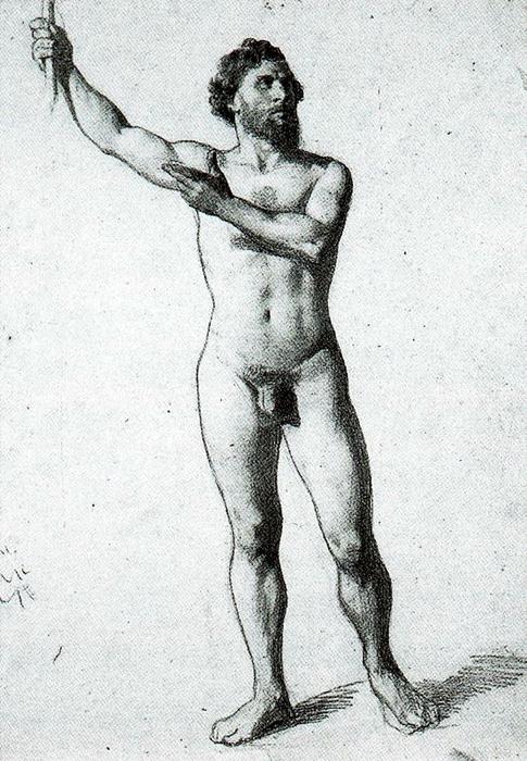 Study Of A Male Nude 1 — Mariano Fortuny
