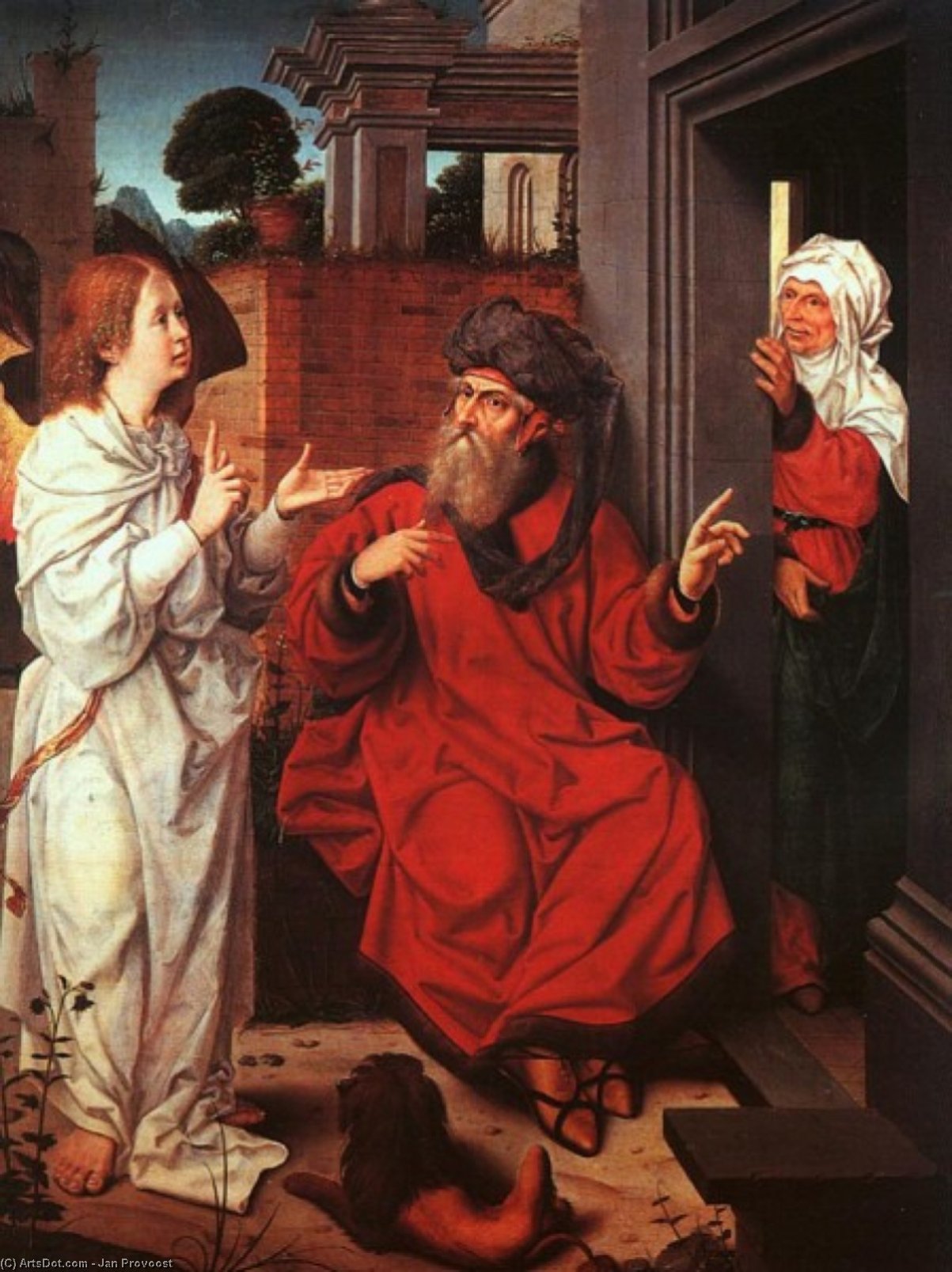 Abraham, Sarah, And The Angel — Jan Provoost