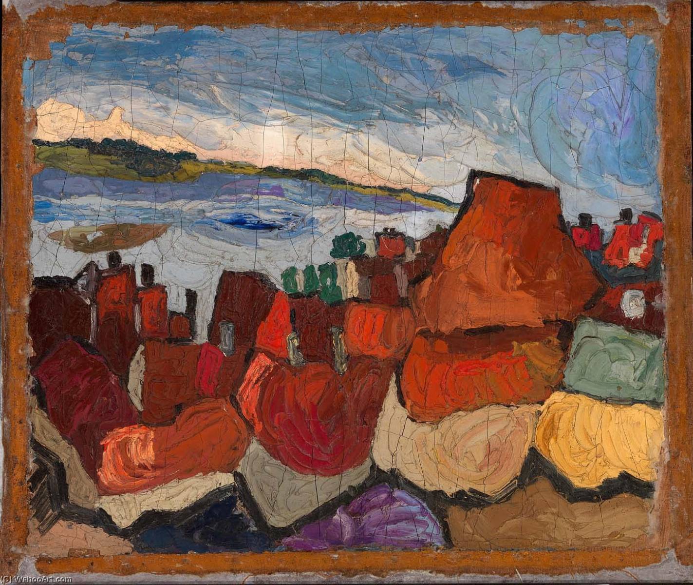 Old Houses From Hill And Harbor — William H. Johnson
