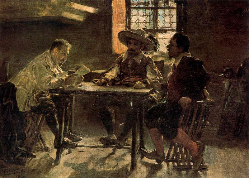 Gentlemen's Salon — Ignacio Pinazo Camarlench