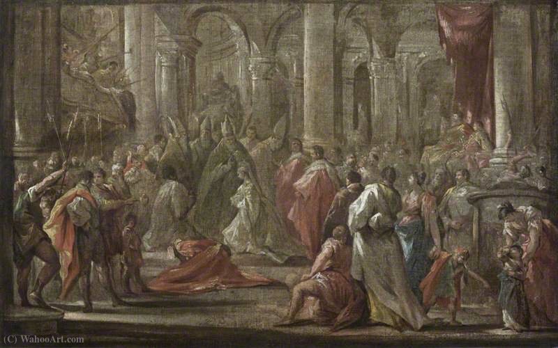 Sketch For The Coronation Of The Empress Eleanora Magdalena Theresa Of Pfalz-neuburg In (1690) — Giovanni Antonio Pellegrini