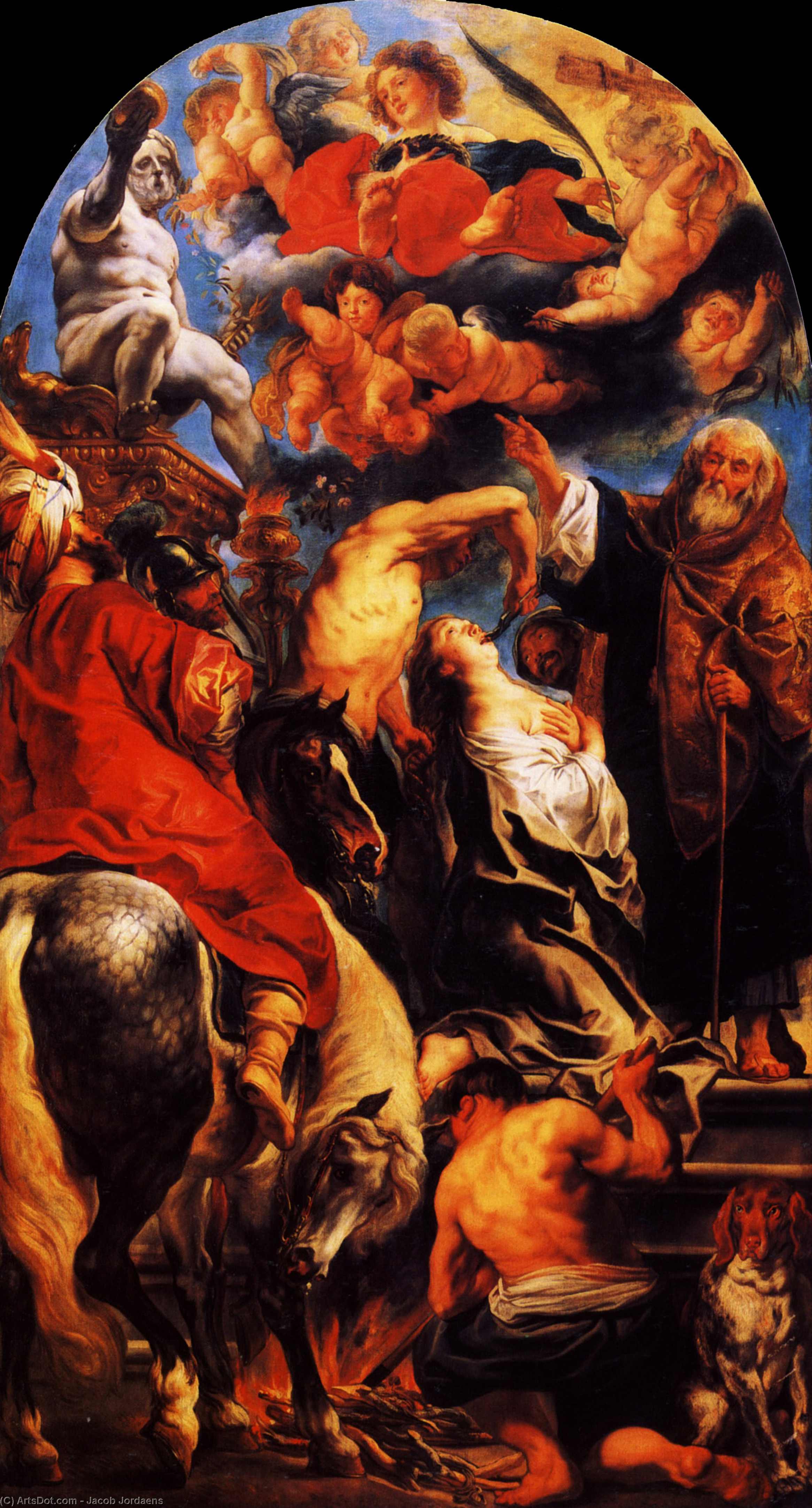 The Martyrdom Of St. Apollonia — Jacob Jordaens