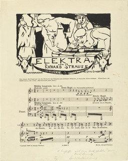 Headpiece For Elektra Sheet Of Music (elektra Notenblatt) — Lovis Corinth