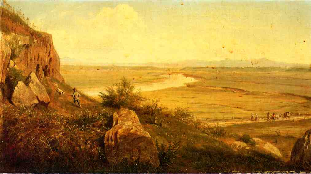 A Hunter In A Landscape — Thomas Worthington Whittredge