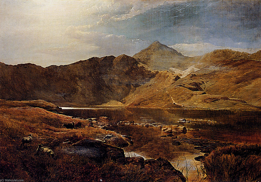 Williams Cattle And Sheep In A Scottish Highland Landscape — Sidney Richard Percy