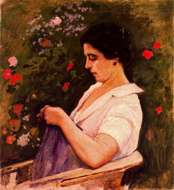 Mujer Sentada — Cecilio Pla Y Gallardo