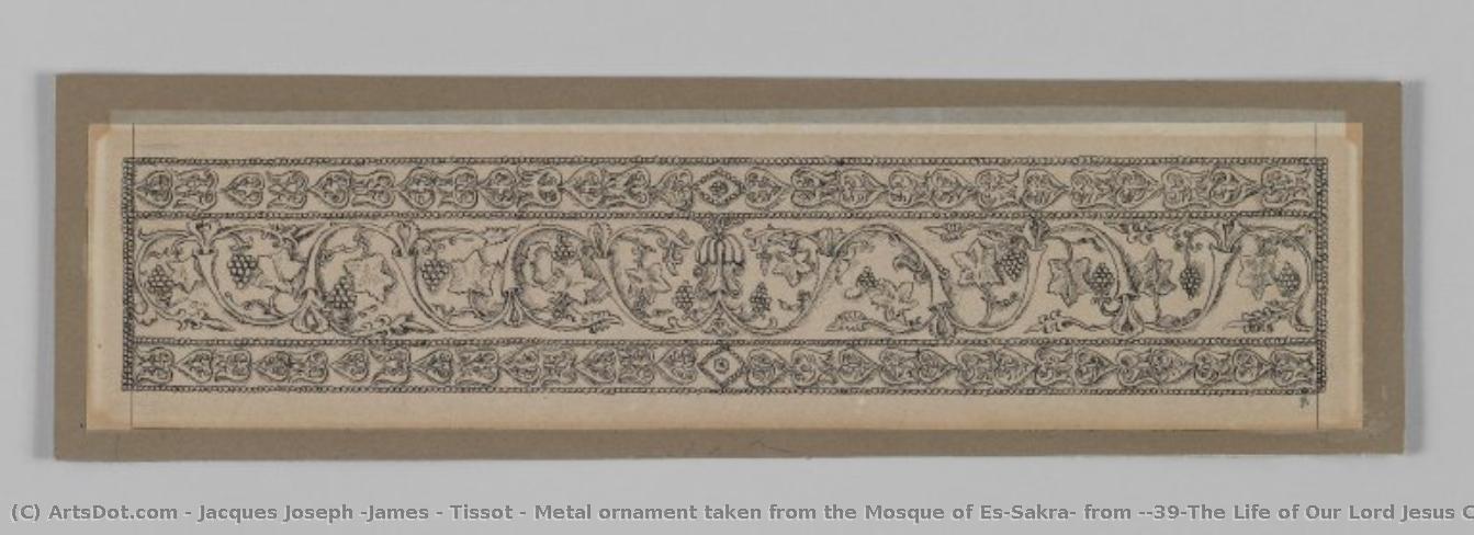 Metal Ornament Taken From The Mosque Of Es-sakra, From 'the Life Of Our Lord Jesus Christ' — Jacques Joseph (james ) Tissot