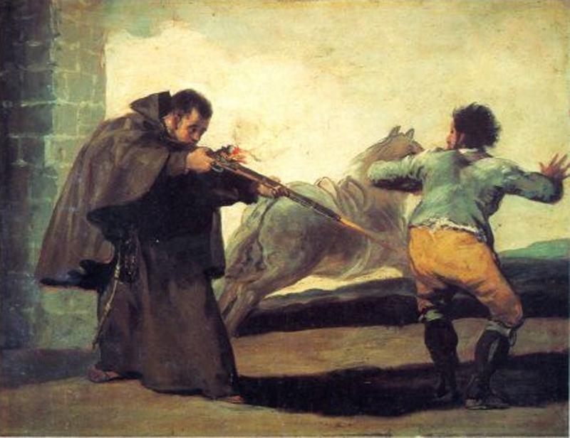 Friar Pedro Shoots The ''maragato'' — Francisco José De Goya Y Lucientes