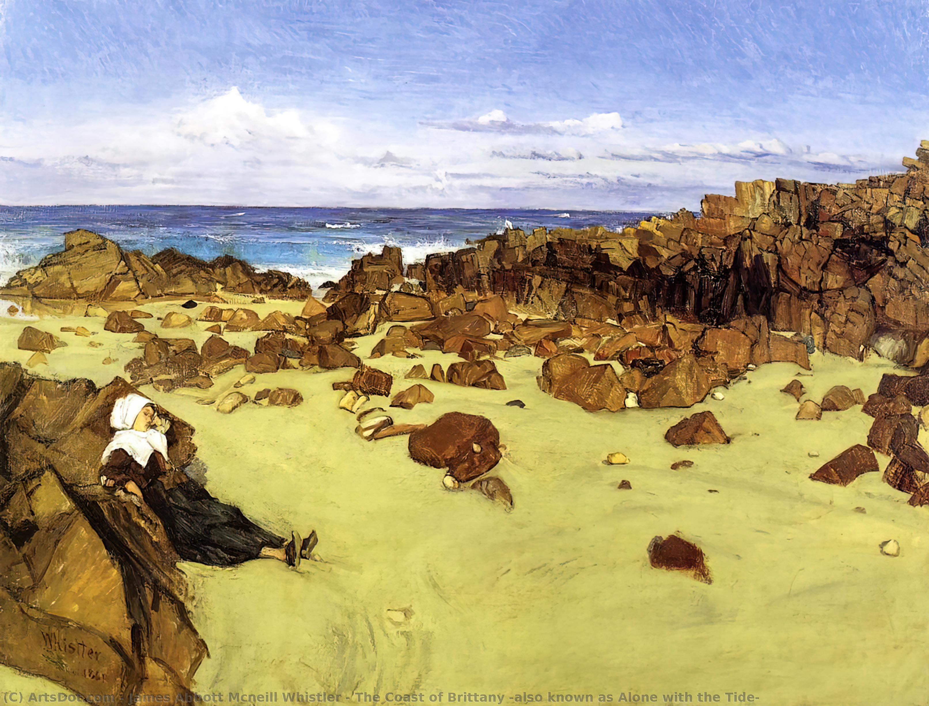 The Coast Of Brittany (also Known As Alone With The Tide) — James Abbott Mcneill Whistler