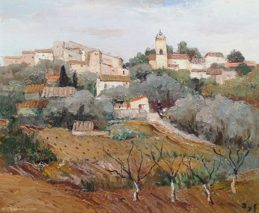 Village In Provence — Marcel Dyf