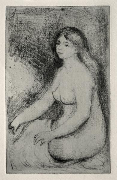 Baigneuse Assise — Pierre-auguste Renoir