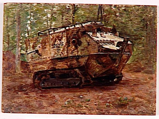 Tank Schneider Avant L'assaut, 27 Mai 1918 — Joseph-félix Bouchor