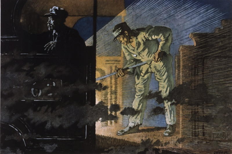 The Night Mail — Sir William Newenham Montague Orpen