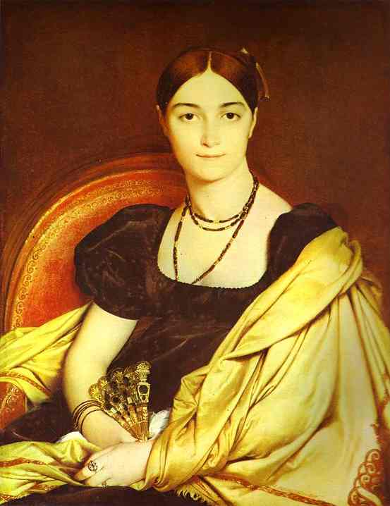 Portrait Of Madame Duvauçay — Ingre