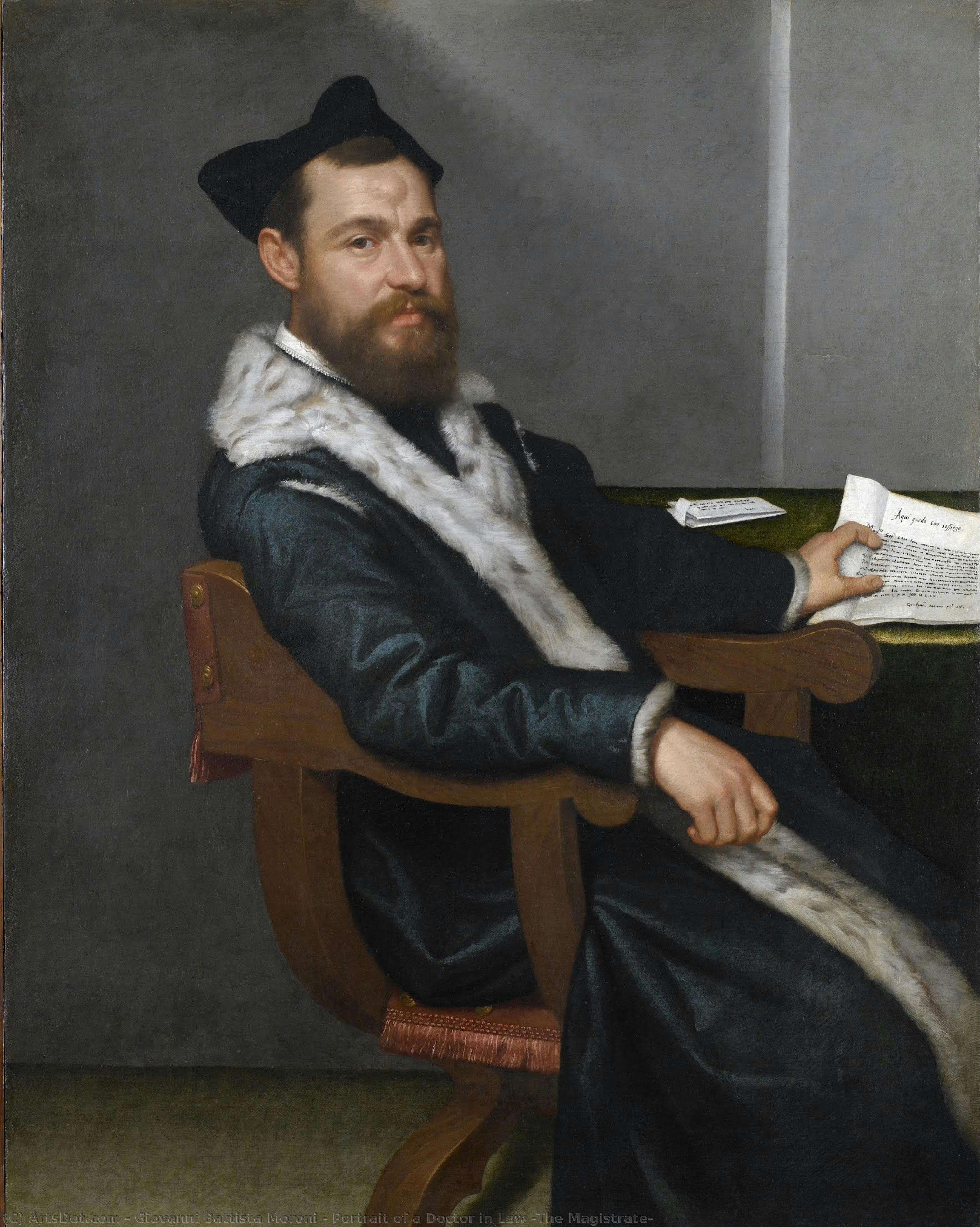 Portrait Of A Doctor In Law (the Magistrate) — Đovani Batista Moroni