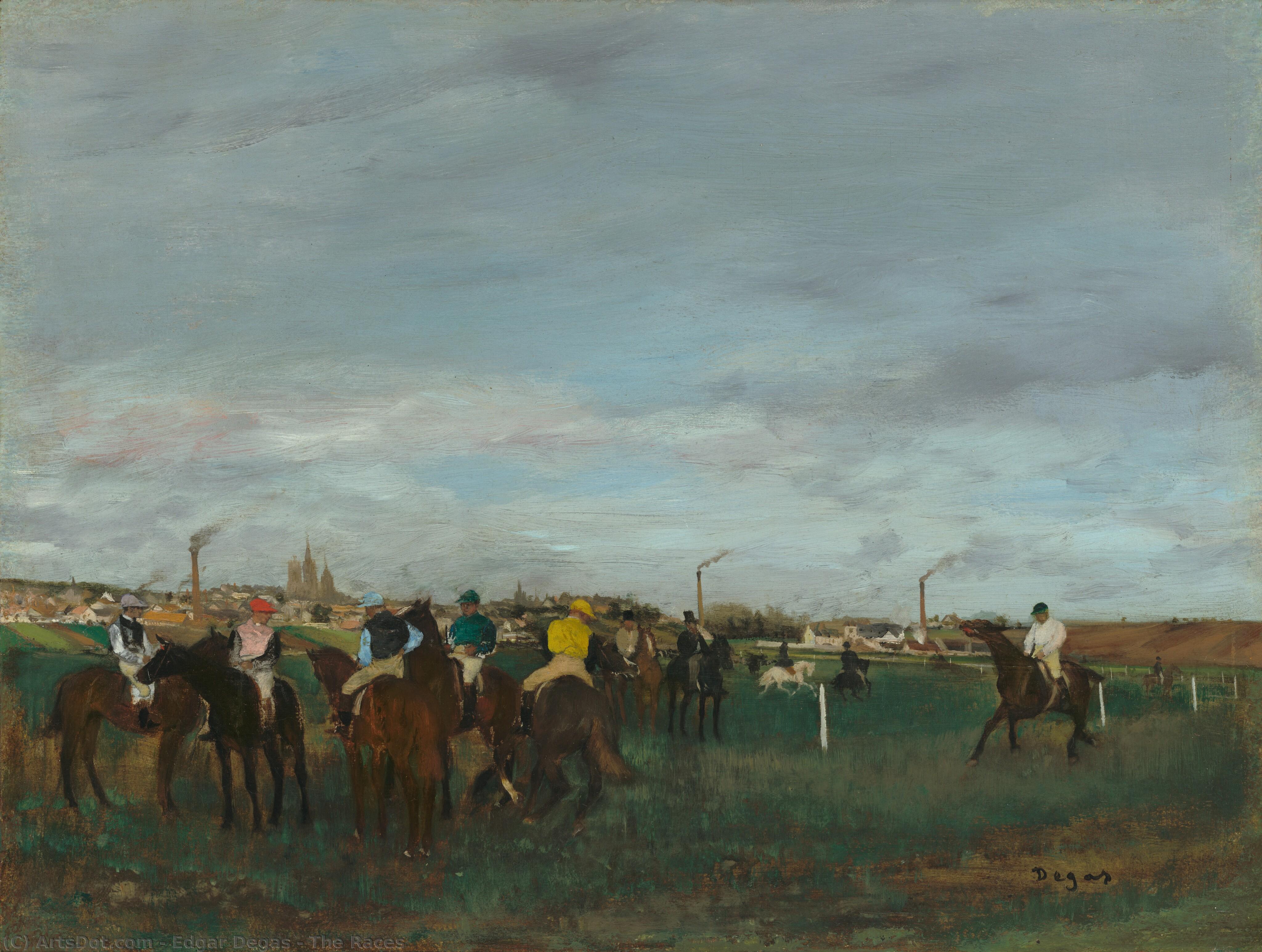 The Races — Hilaire-germain-edgar Degas