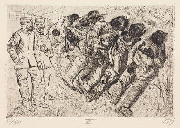 Gas Victims - Templeux-la-fosse, August 1916 — Otto Dix