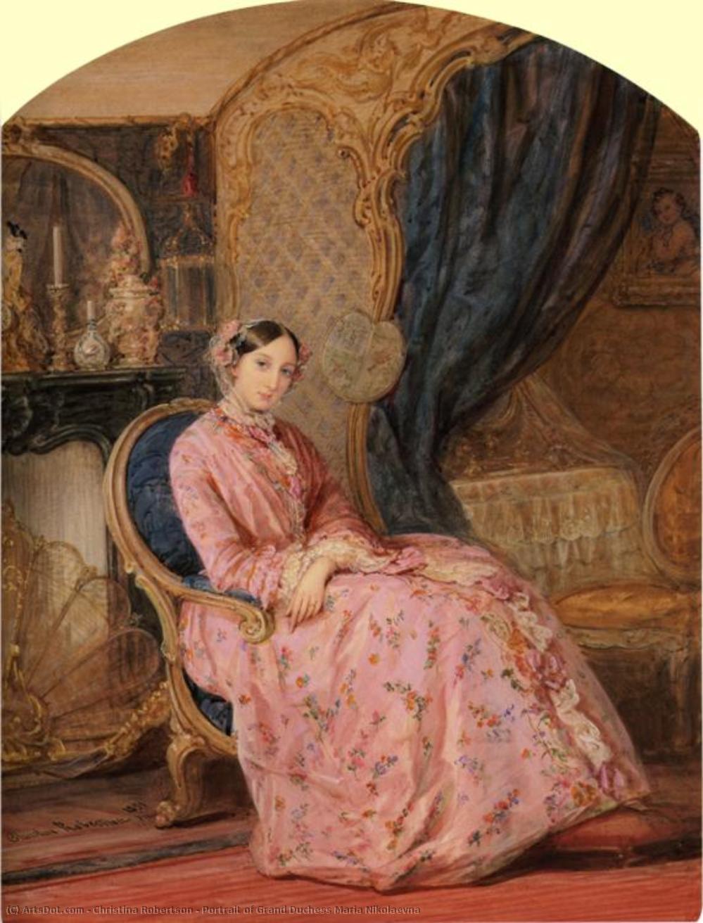 Portrait Of Grand Duchess Maria Nikolaevna — Christina Robertson
