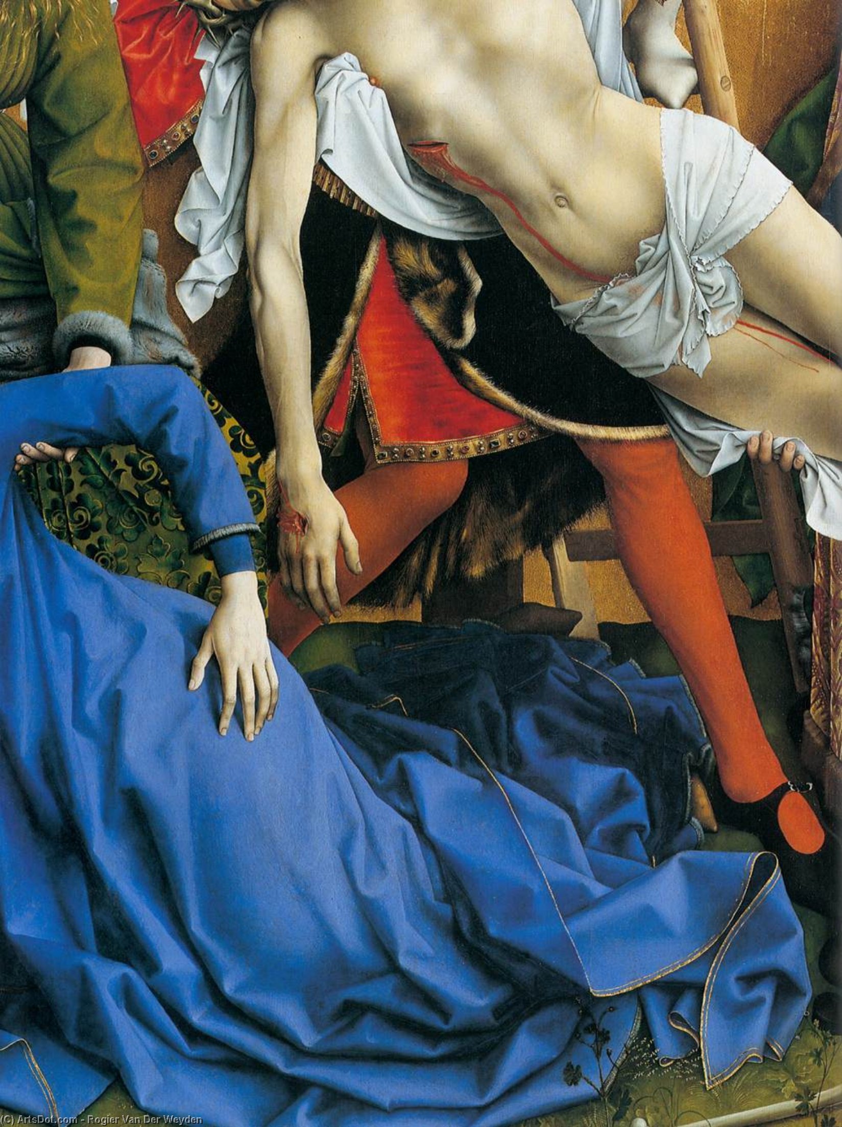 Deposition (detail) — Rogier Van Der Weyden