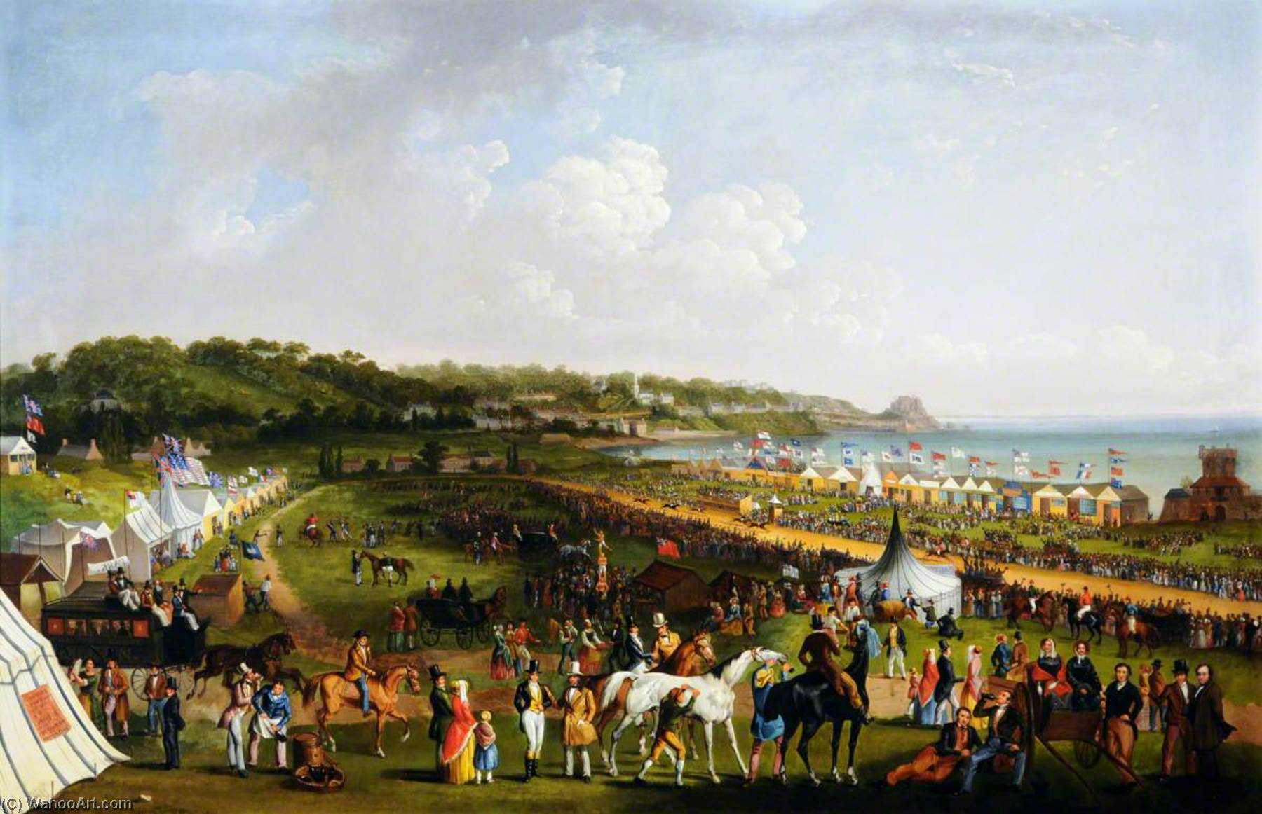 Race Meeting At Grouville Common, 25 July 1849 — Philip John Ouless