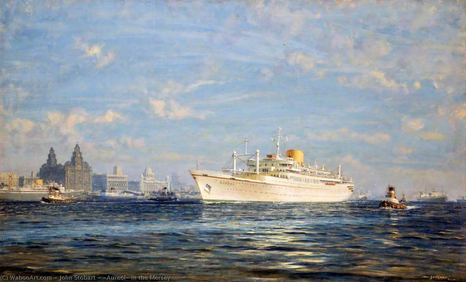 'aureol' In The Mersey — John Stobart