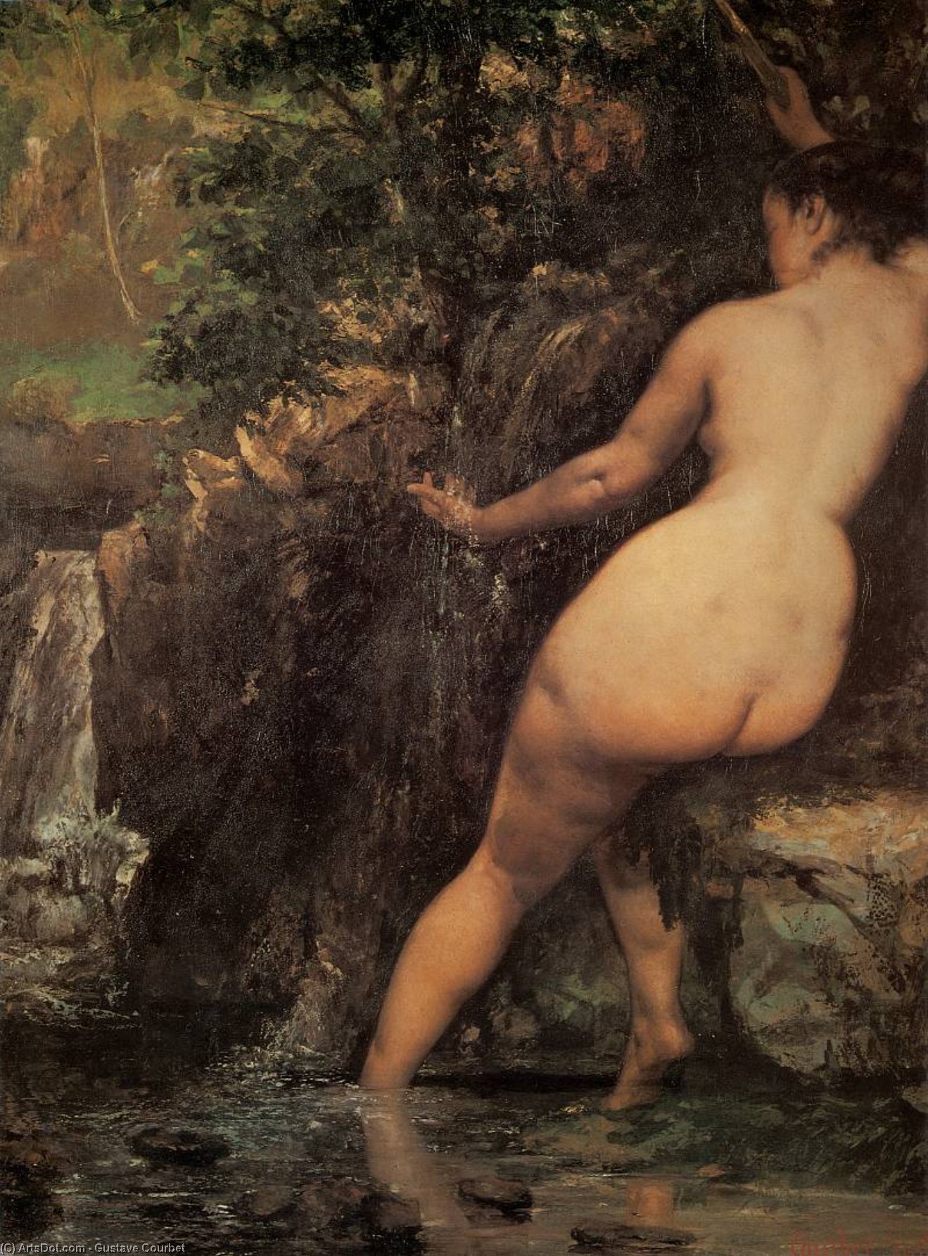 The Source (detail) — Gustave Courbet