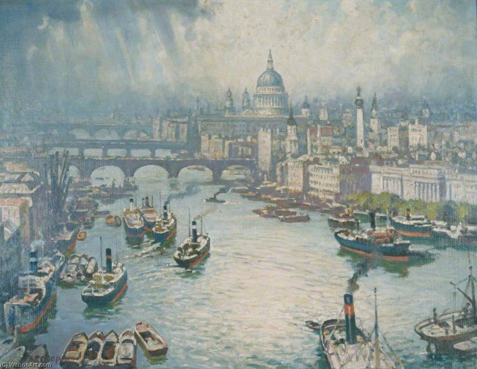 The Pool Of London — Alfred Egerton Cooper