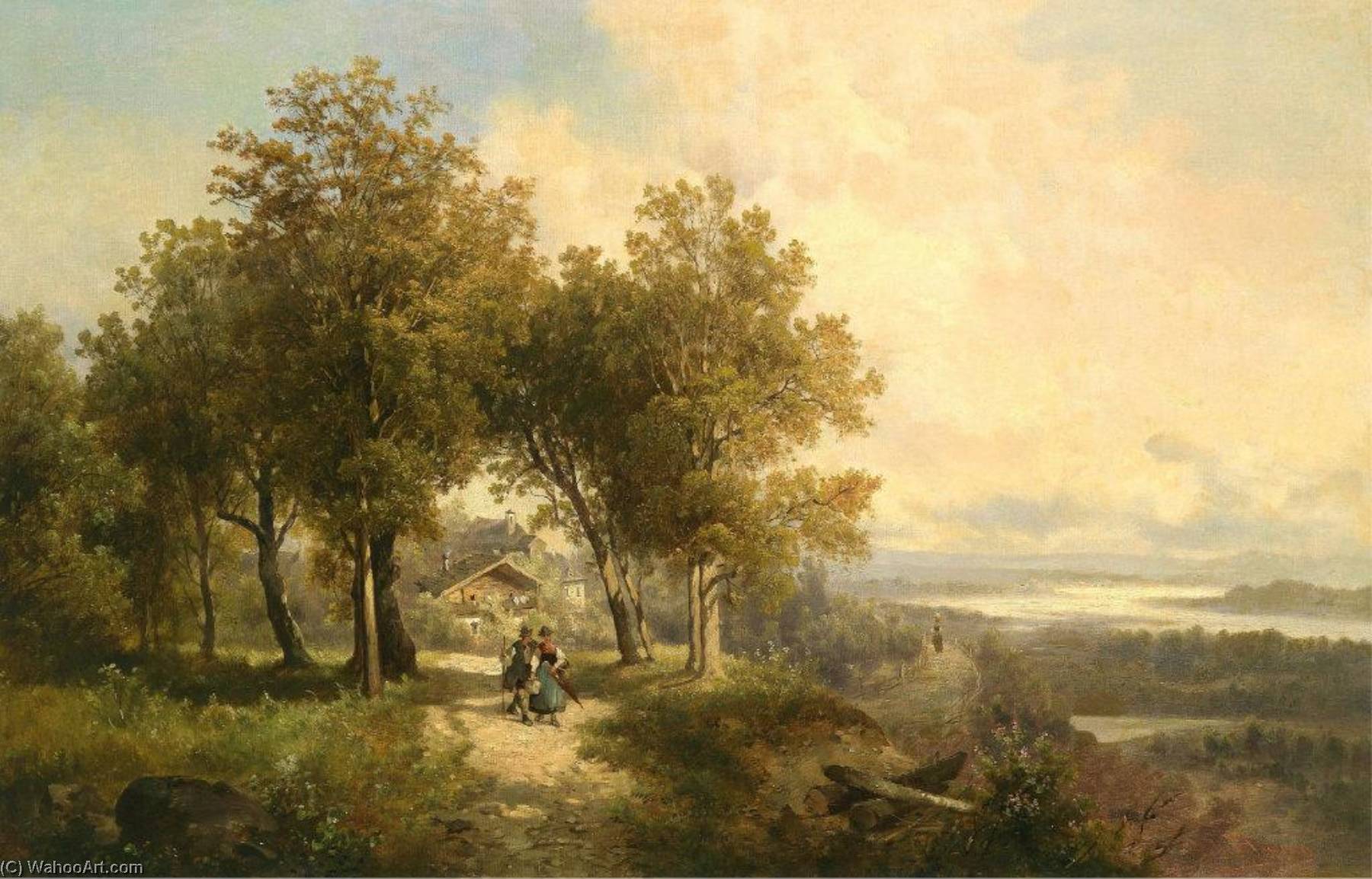 Paisaje A La Orilla Del Inn — Josef Thoma