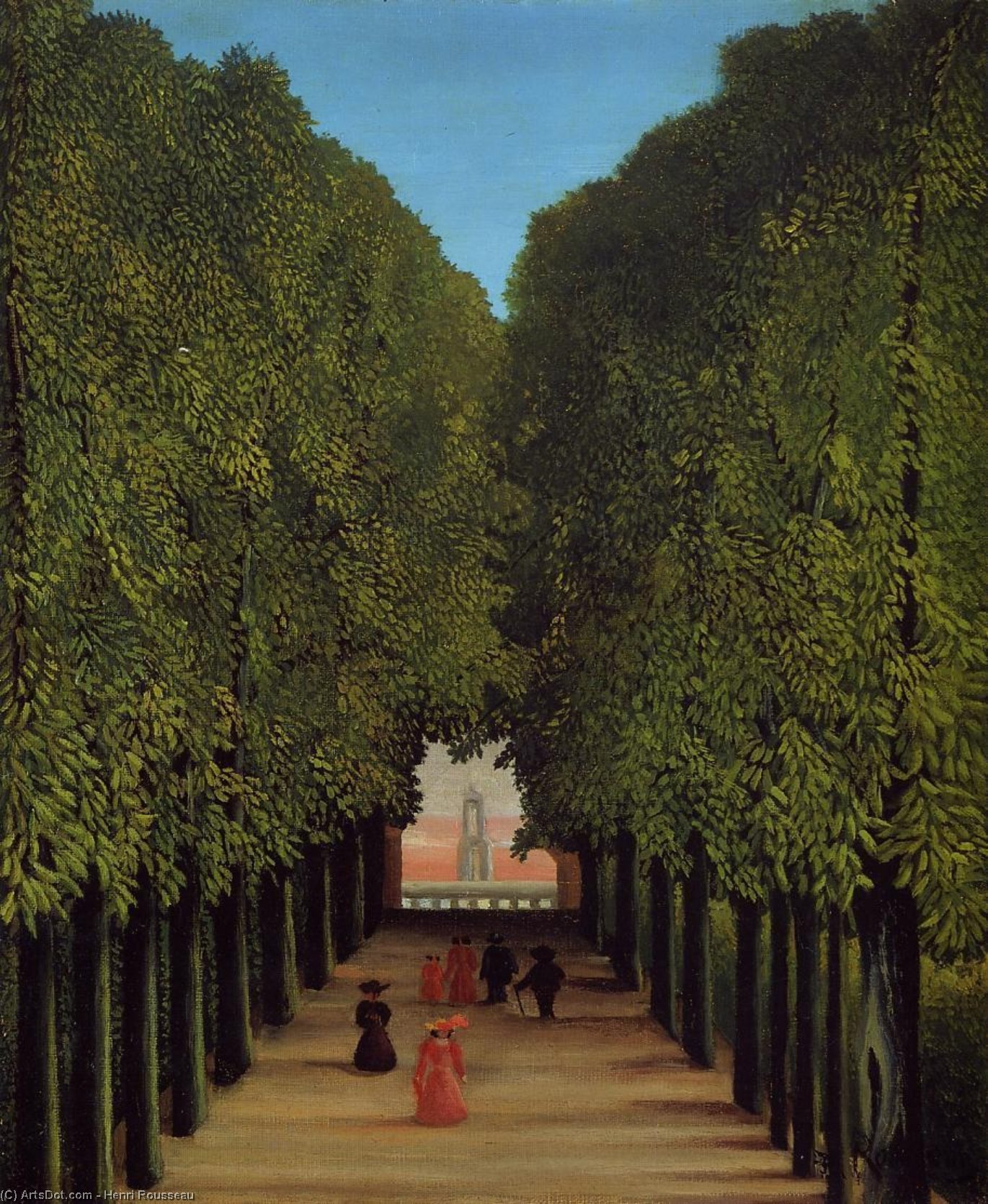 The Avenue In The Park At Saint-cloud — Henri Julien Félix Rousseau (le Douanier)
