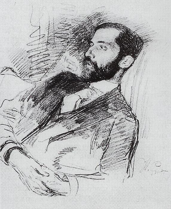 Portrait Of Writer, Poet, Critic, Translator, Historian, Philosopher Of Religion And Social Activist Dmitri Sergueyevich Merezhkovsky — Ilya Yefimovich Repin