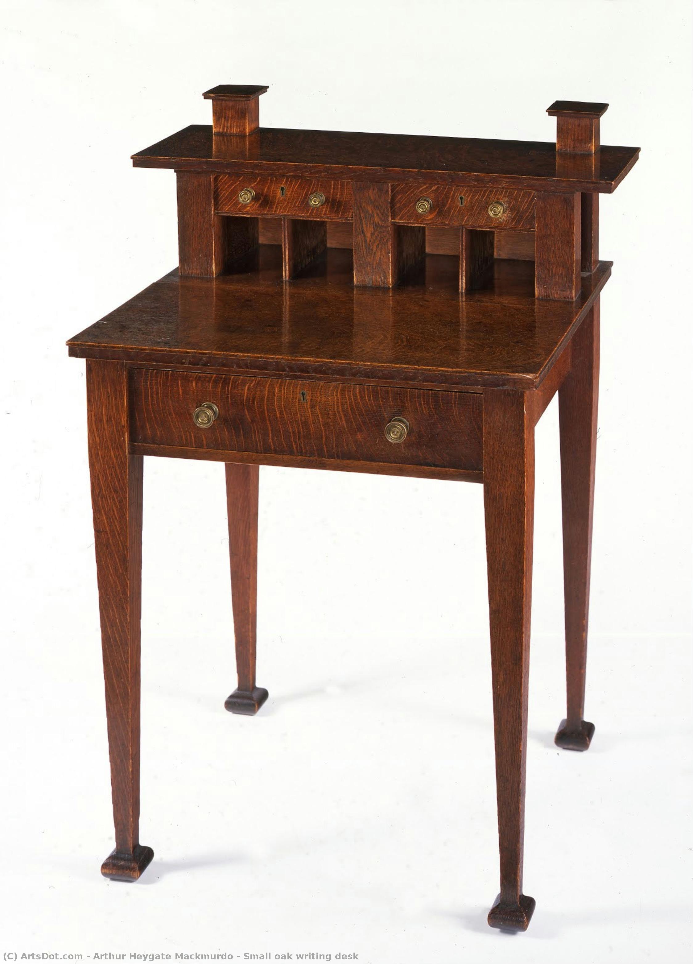 Small Oak Writing Desk — Arthur Heygate Mackmurdo