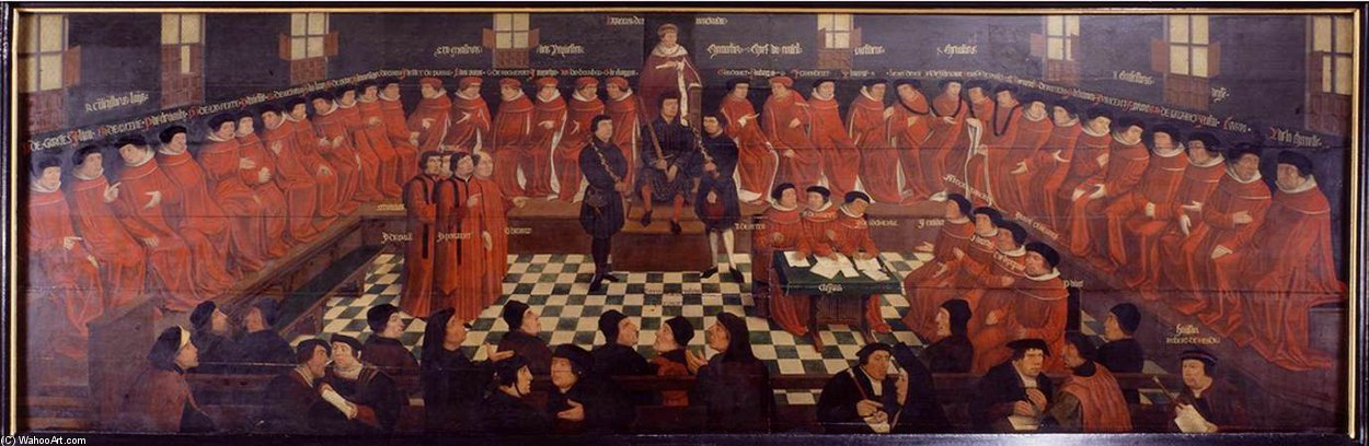 Opening Session Of The Parliament Of Burgundy — Jan Coessaet