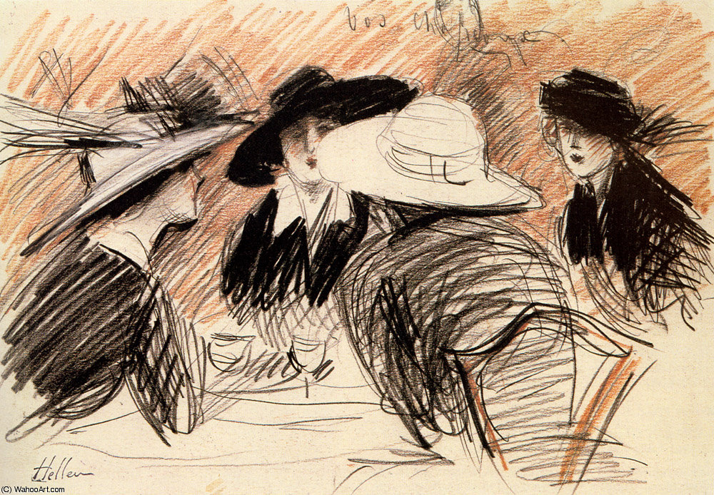Ladies At The Ritz New York — Paul César Helleu