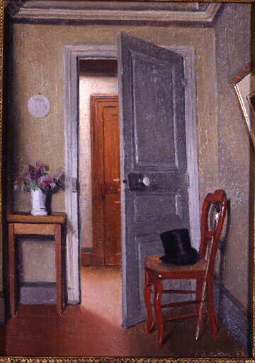 Le Haut De Forme, Intérieur La Visite (ancien Titre Donné En 1965 Lors De La Rétrospective De Vallotton À Zurich) — Félix Vallotton