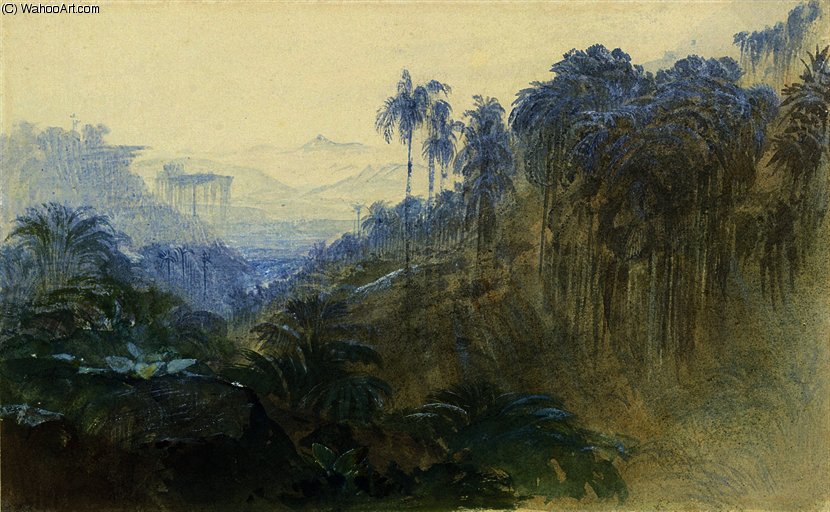 Adam's Peak, Ratnapura, Ceylon (sri Lanka) — Edward Lear