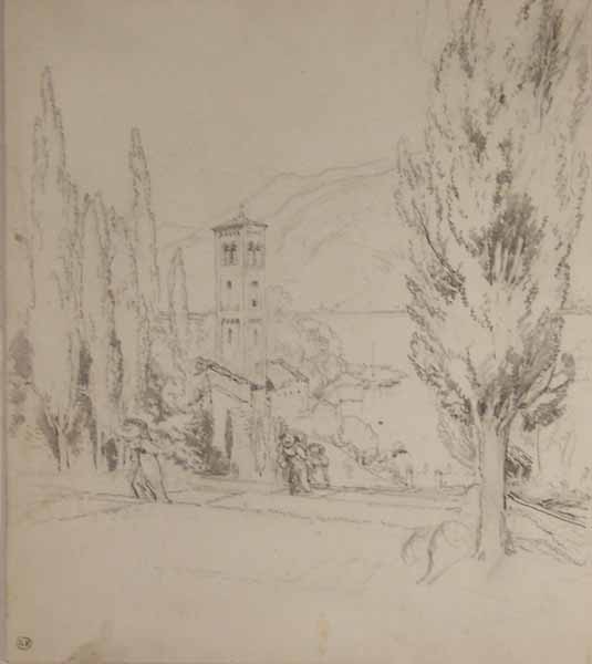 Lake Scene In Ticino, Switzerland — Myles Birket Foster