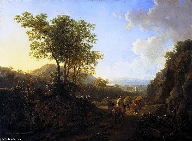 Landscape With Travelers — Jan Bot