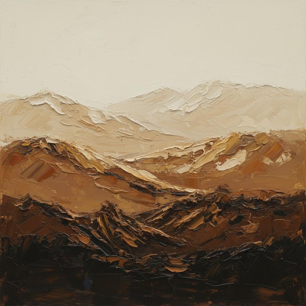 Shadowed Horizons: A Sculptural Meditation On Primordial Earth And Ethereal Mist — David Moreau