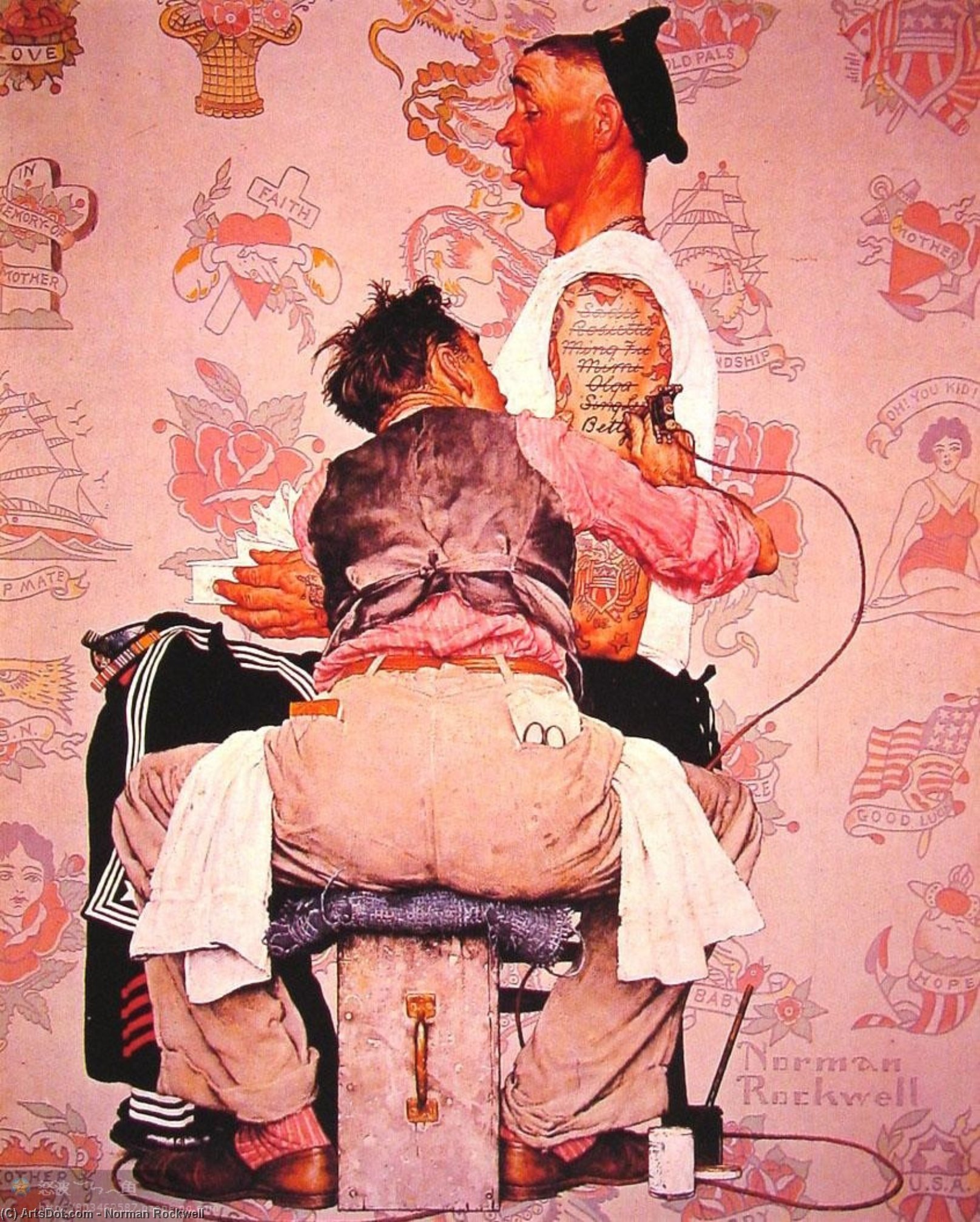 The Tattooist — Norman Rockwell