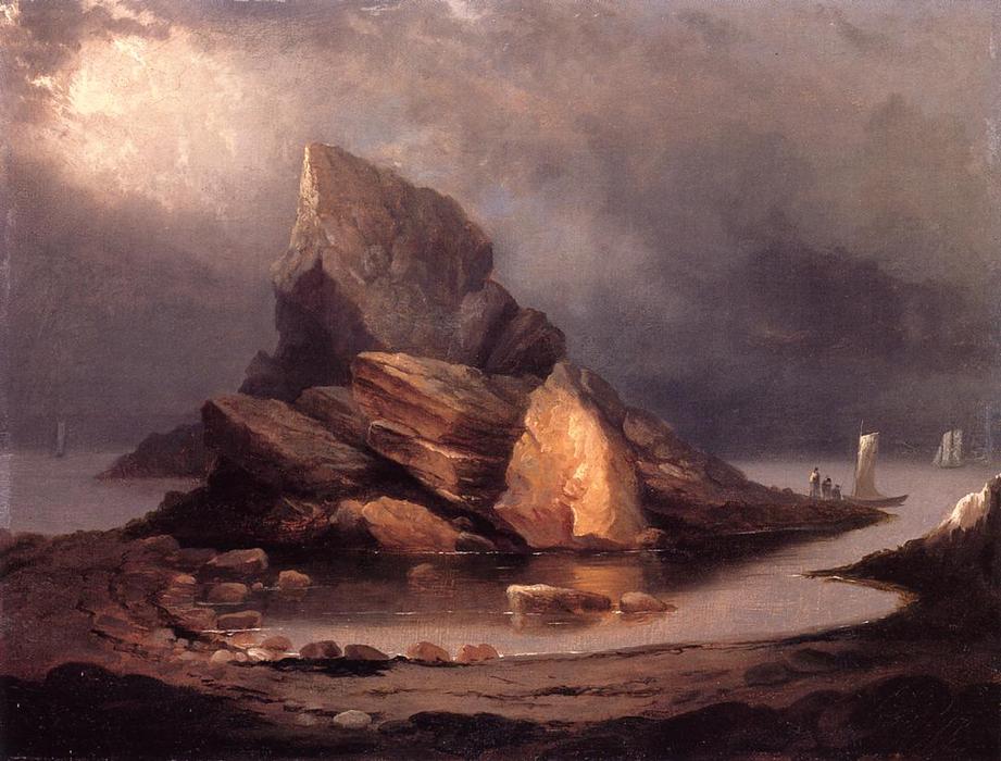 Coastal Scene, Nahant, Massachusetts — Alvan Fisher