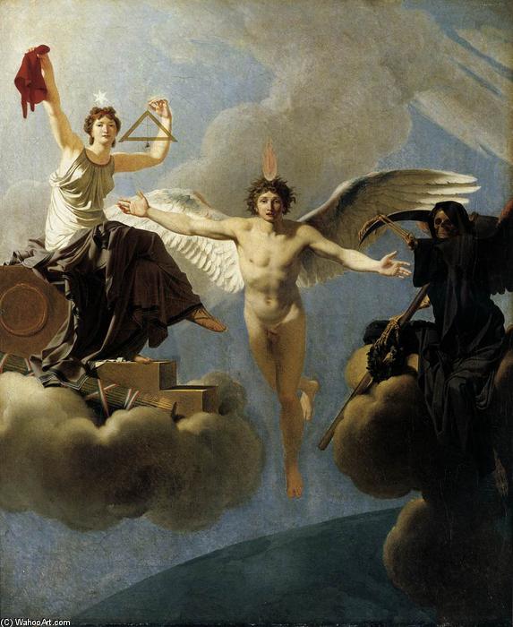 The Genius Of France Between Liberty And Death — Jean-baptiste Regnault