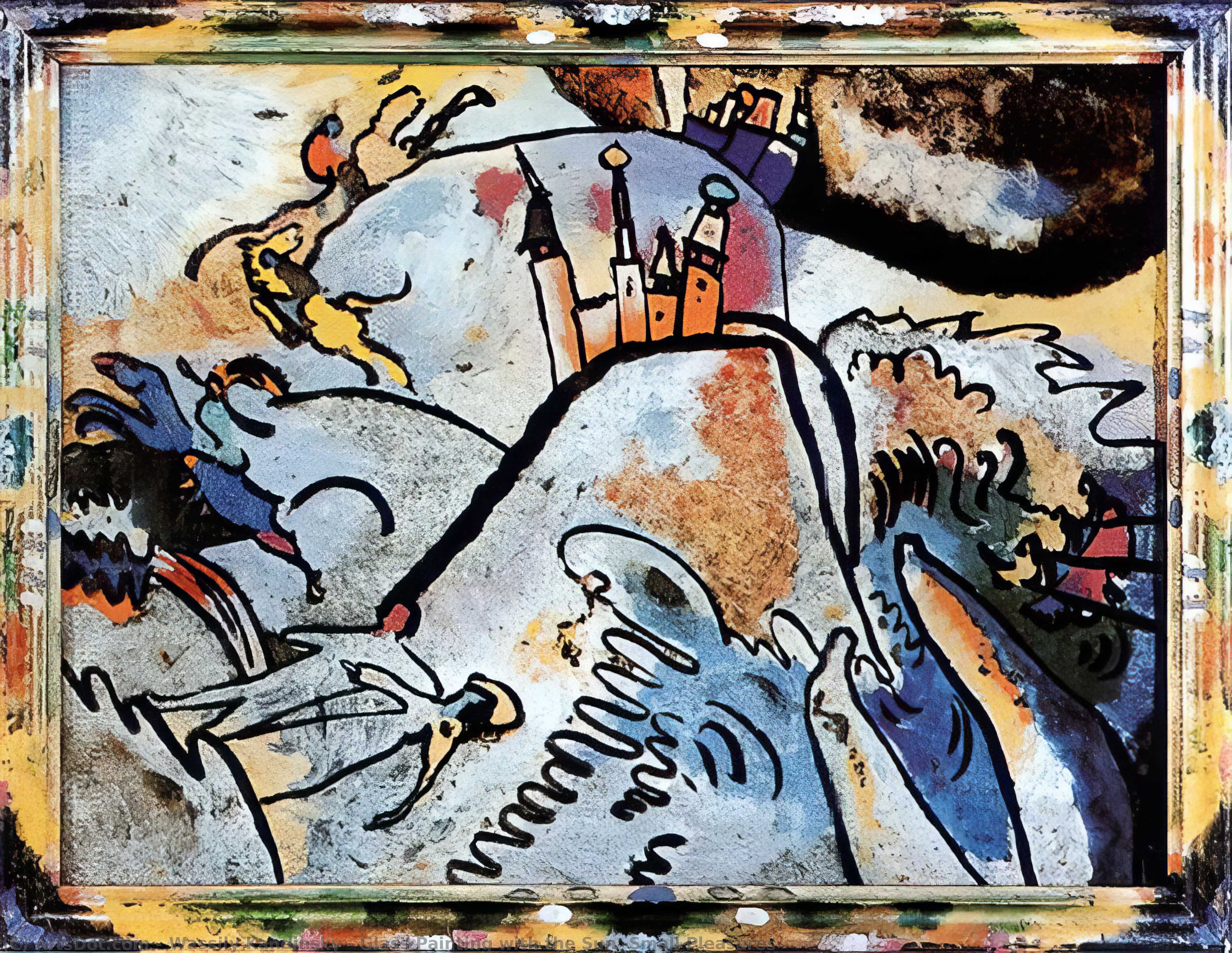 Glasmalerei Mit Der Sonne (kleine Freuden) — Wassily Wassilyevich Kandinsky