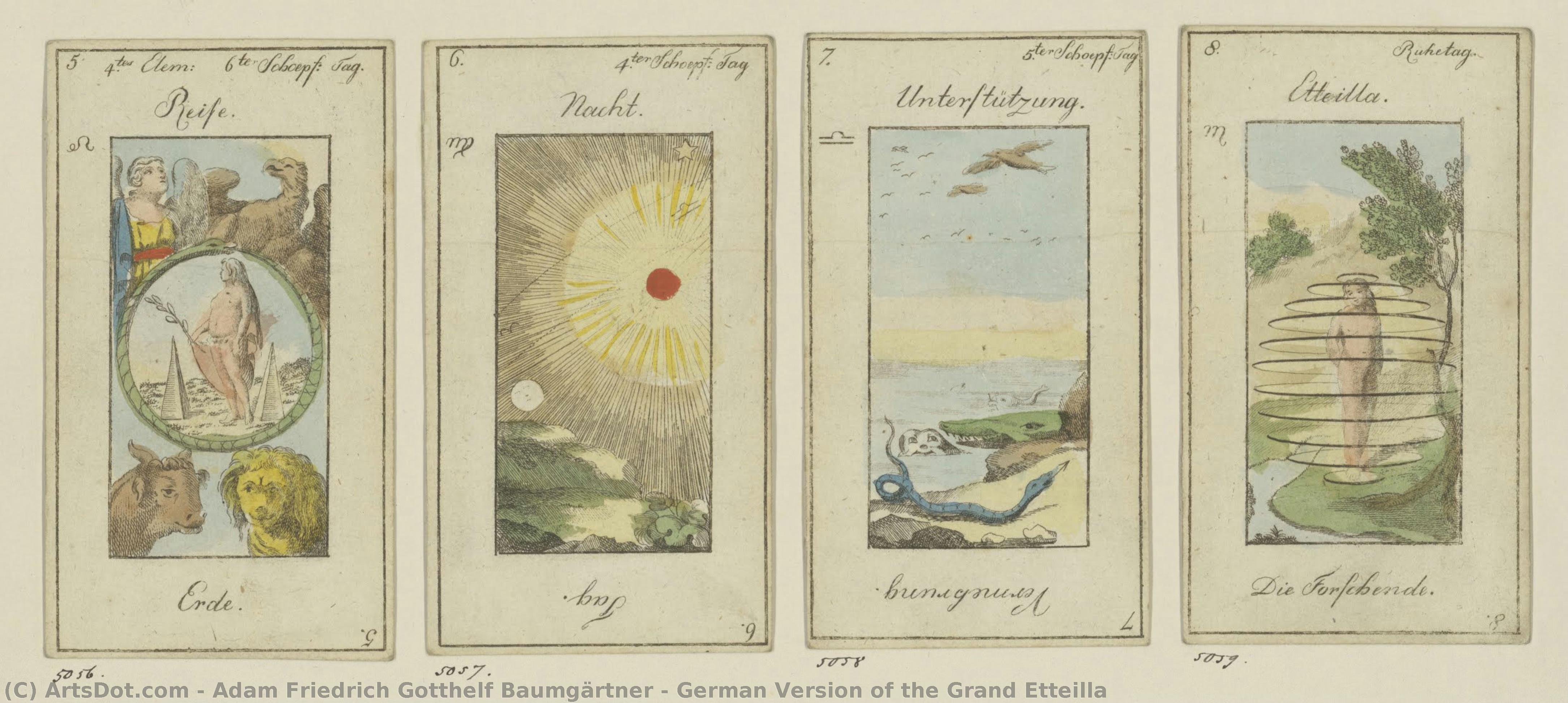 German Version Of The Grand Etteilla — Adam Friedrich Gotthelf Baumgärtner