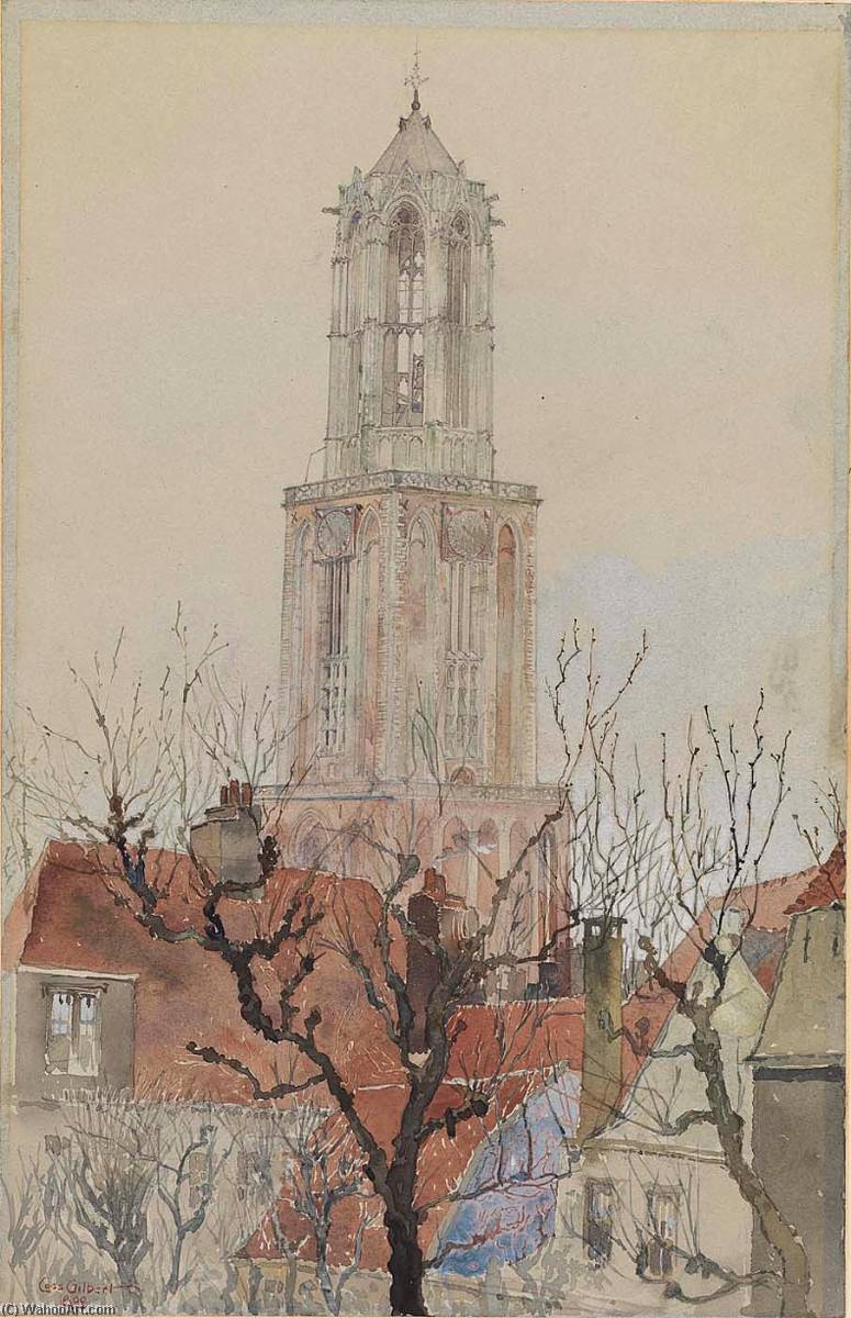 Tower Of The Cathedral Of Utrecht, Holland — Cass Gilbert