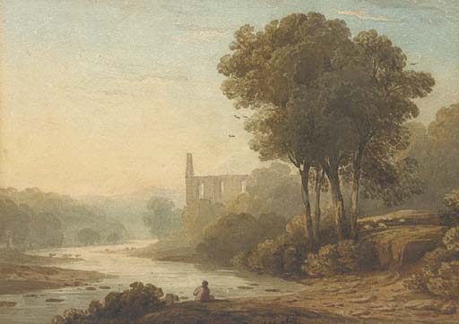 Bolton Abbey On The Wharfe, Yorkshire — John Varley I (the Older)