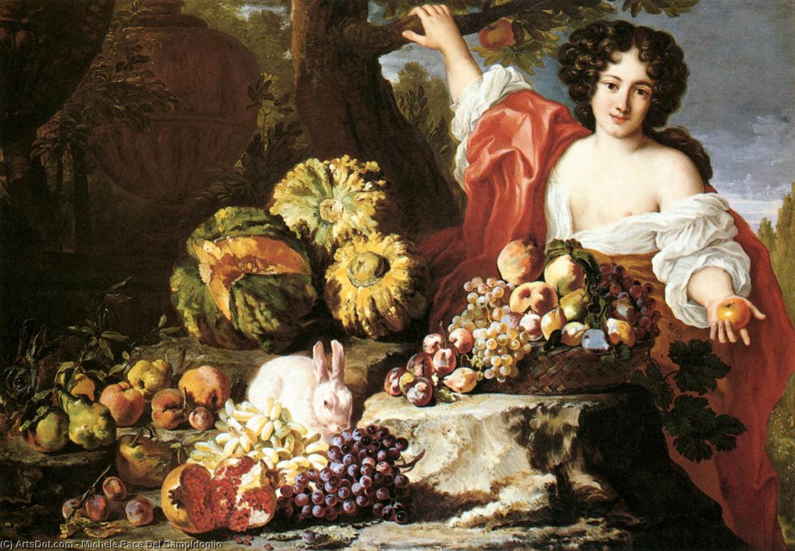 Still-life With A Female Figure — Michele Pace Del Campidoglio