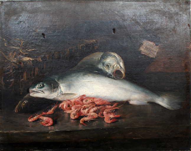 Poissons Et Crustacés Morue Et Bourriche (titre Inscrit À L'inventaire E) — Jean Marie Haquette Georges