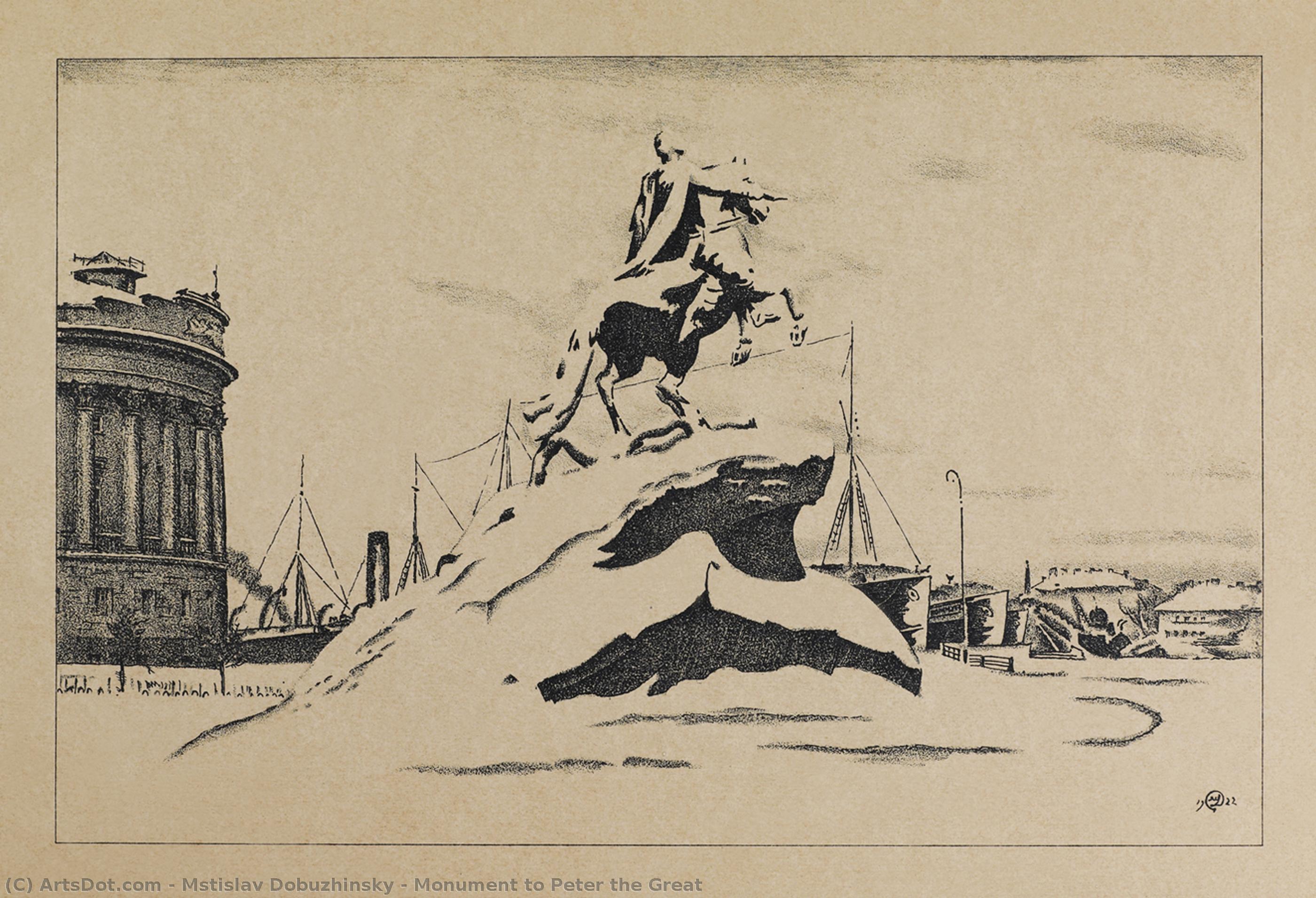 Monument To Peter The Great — Mstislav Dobuzhinsky